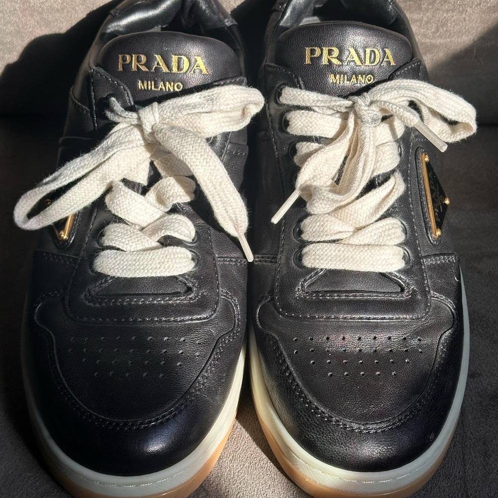 Prada Black and White Women's Sneakers